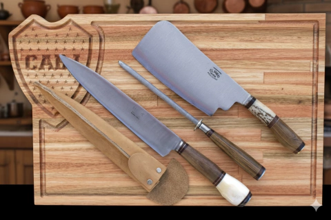 Tabla asador Boca + set parrillero - comprar online