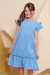 Vestido Infantil Michele Azul Celeste