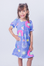 Vestido Infantil Luiza Quadriculado Lilás