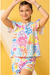 Conjunto Infantil Menina Francine Branco Girl Power (Short + Batinha) - comprar online
