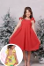 Vestido Infantil Ana Vermelho - comprar online