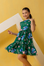 Vestido Infantil Lilo Stitch Bela Verde