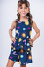 Conjunto Infantil Menina 2 Babados Marinho (Short + Batinha) na internet