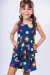 Conjunto Infantil Menina 2 Babados Marinho (Short + Batinha) - Brunet Kids - Loja de roupa para Meninas de 2 a 14 anos