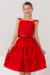 Conjunto Infantil Menina Midi Barbara Vermelho (Saia + Cropped)