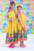 Vestido Infantil Adele Barrado Amarelo na internet