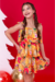 Vestido Infantil Suenia Estampado Amarelo na internet
