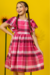 Vestido Infantil Duda Pink-Sem Troca/Devolução