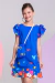 Vestido Infantil + Bolsinha Chloe Azul Borboleta New - comprar online