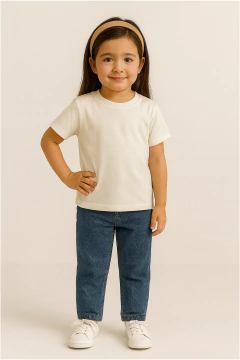Camisa Básica Infantil Menina Algodão Fio 30