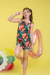 Conjunto Infantil Menina Izabela Verde Floral (Blusinha + Short) - loja online