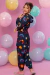 Conjunto Bomber Menina Estampado Marinho (Calça + Corta Vento) - loja online