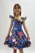 Vestido Infantil Daniele Azul Corações - comprar online