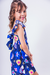 Macaquinho Infantil Menina Estampado Azul - comprar online