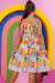 Vestido Infantil Estampado Marina Hello - Brunet Kids - Loja de roupa para Meninas de 2 a 14 anos