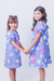 Vestido Infantil Luiza Quadriculado Lilás - loja online