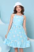Vestido Infantil Xadrez Jamile Azul
