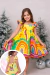 Vestido Infantil Alice Barrado Amarelo - comprar online