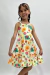 Vestido Infantil Jamile Amarelo Animais - comprar online
