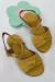Sandália Infantil Menina Mostarda - comprar online