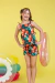 Conjunto Infantil Menina Izabela Verde Floral (Blusinha + Short) - Brunet Kids - Loja de roupa para Meninas de 2 a 14 anos