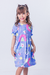 Vestido Infantil Luiza Quadriculado Lilás - comprar online