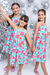 Vestido Infantil Erica Estampado Colorido Corações