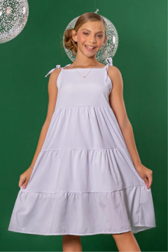 Vestido Infantil Branco Ella - comprar online
