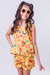 Conjunto Infantil Menina Liz Amarelo (Short + Batinha)