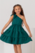 Imagem do Vestido Infantil Melissa Verde Escuro Linho Especial
