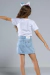 Saia Jeans Infantil Claro na internet