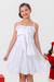 Vestido Infantil Branco com Forro Lola Laço