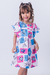 Vestido Infantil Valentina Estampado Lilo Stitch