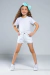 Short Jeans Infantil Menina Claro - comprar online
