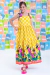 Vestido Infantil Adele Barrado Amarelo - loja online