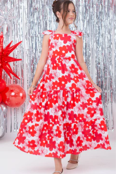 Vestido Longo Selena Vermelho