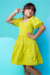 Vestido Infantil - Verde Manga Bufante - Brunet Kids - Sem Troca/Devolução - comprar online