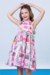 Vestido Infantil Rosa Estampado Emoji - Brunet Kids - Loja de roupa para Meninas de 2 a 14 anos