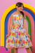 Vestido Infantil Estampado Marina Hello - loja online