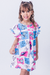 Vestido Infantil Valentina Estampado Lilo Stitch - comprar online