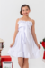 Vestido Infantil Branco com Forro Lola Laço - Brunet Kids - Loja de roupa para Meninas de 2 a 14 anos