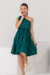 Vestido Infantil Melissa Verde Escuro Linho Especial - loja online
