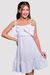 Vestido Infantil Laura Branco Laço (com forro) na internet