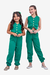 Imagem do Conjunto Infantil Menina Verde Carine (Calça + Cropped)