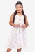 Vestido Infantil Midi Mica Branco na internet