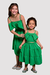 Conjunto Infantil Menina Alice Verde (cropped + saia) - loja online