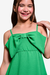 Vestido Infantil Laura Verde Laço - Brunet Kids - Loja de roupa para Meninas de 2 a 14 anos