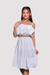 Conjunto Infantil Menina Alice Branco (cropped + saia com forro) na internet