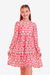 Vestido Infantil Menina Nanda Manga Longa Corações - comprar online