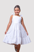 Vestido Infantil Isa Branco (Crepe Brilho com forro na internet